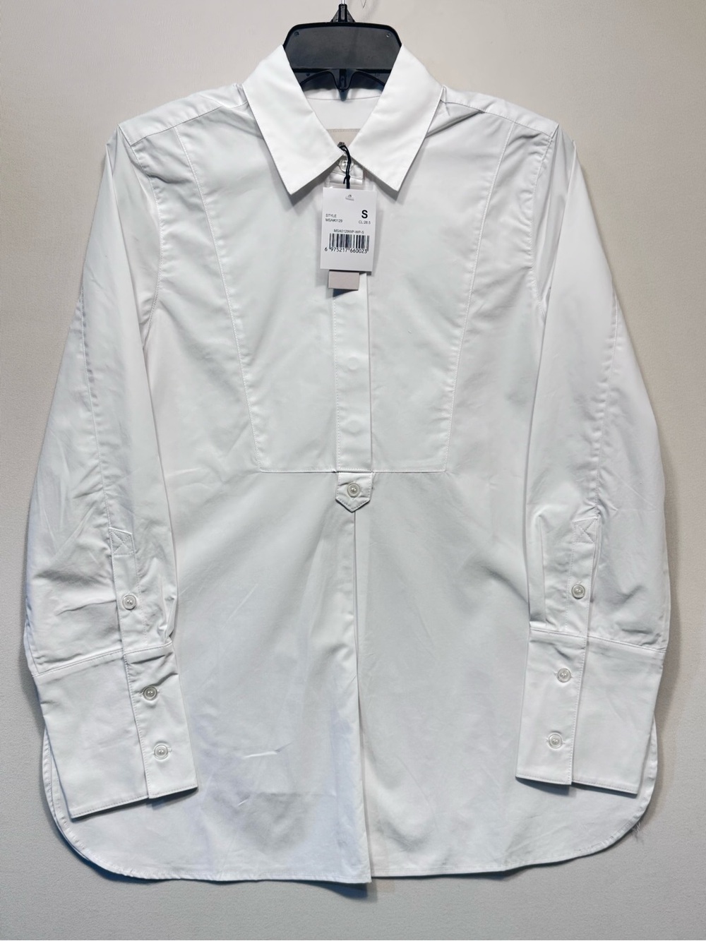 Martha Stewart Signature Woven Tunic Shirt in white nwt size small